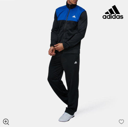 Adidas back 2 sale basics 3 stripes tracksuit